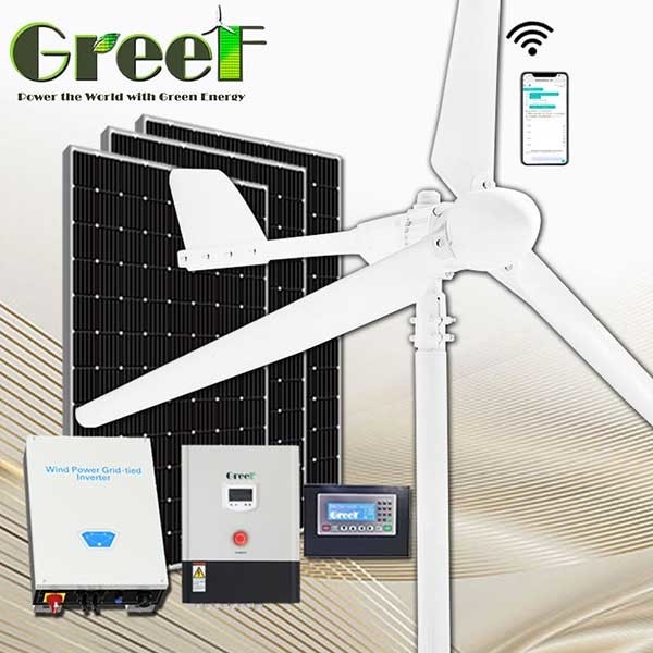 ژنراتور بادی محور افقی کامل 2KW On Grid Energy ساخت چین