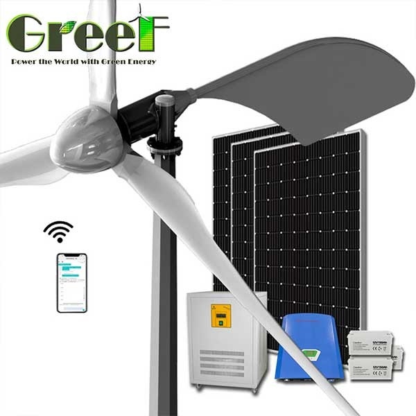 توربین بادی محور افقی AC 3 فاز با خروجی بالا 1KW 3KW 5KW 10KW برای کشتی دریایی