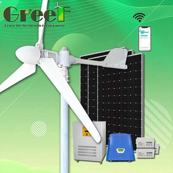 توربین بادی محور افقی AC 3 فاز با خروجی بالا 1KW 3KW 5KW 10KW برای کشتی دریایی