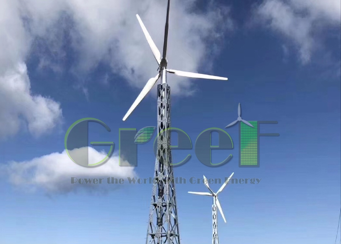 روش توقف خودکار ترمز توربین بادی افقی با تیغه های FRP و قدرت نامی 5-30kW