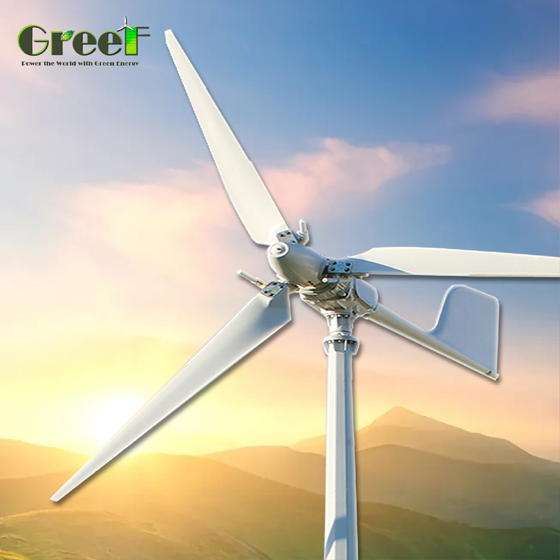 5KW 10KW 20KW 30KW کنترل سرعت باد کم شروع کنترل ارتفاع توربین بادی ژنراتور بادی افقی