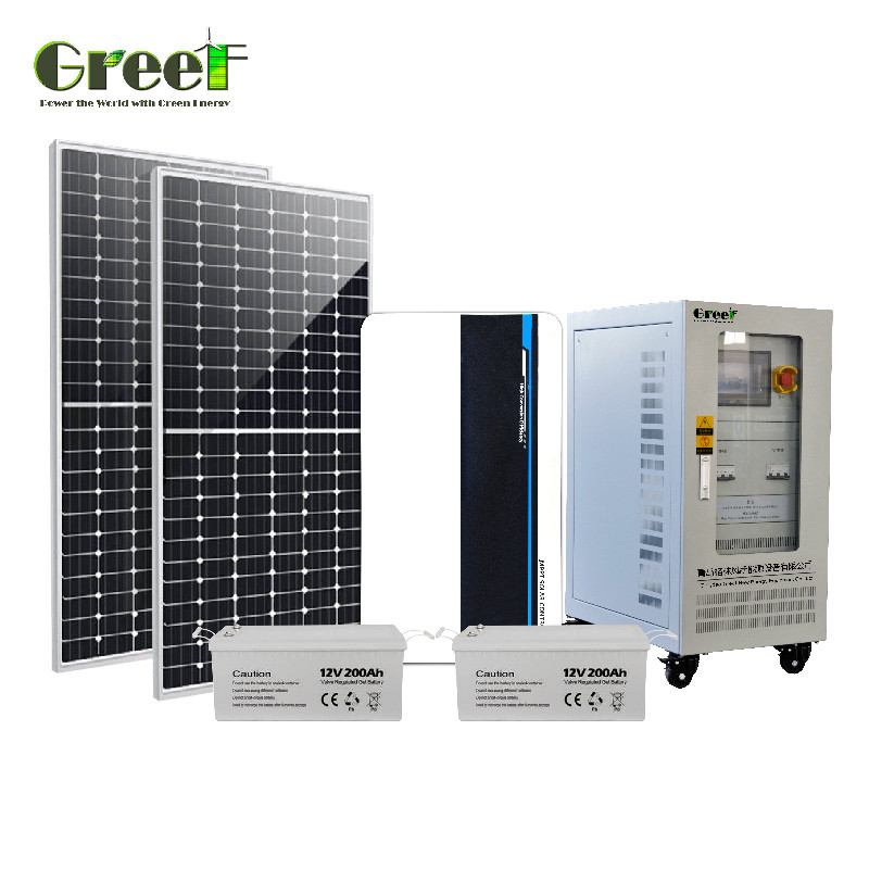 48-240V ولتاژ خروجی 5kW سیستم خورشیدی خارج از شبکه با استفاده از باتری ژل