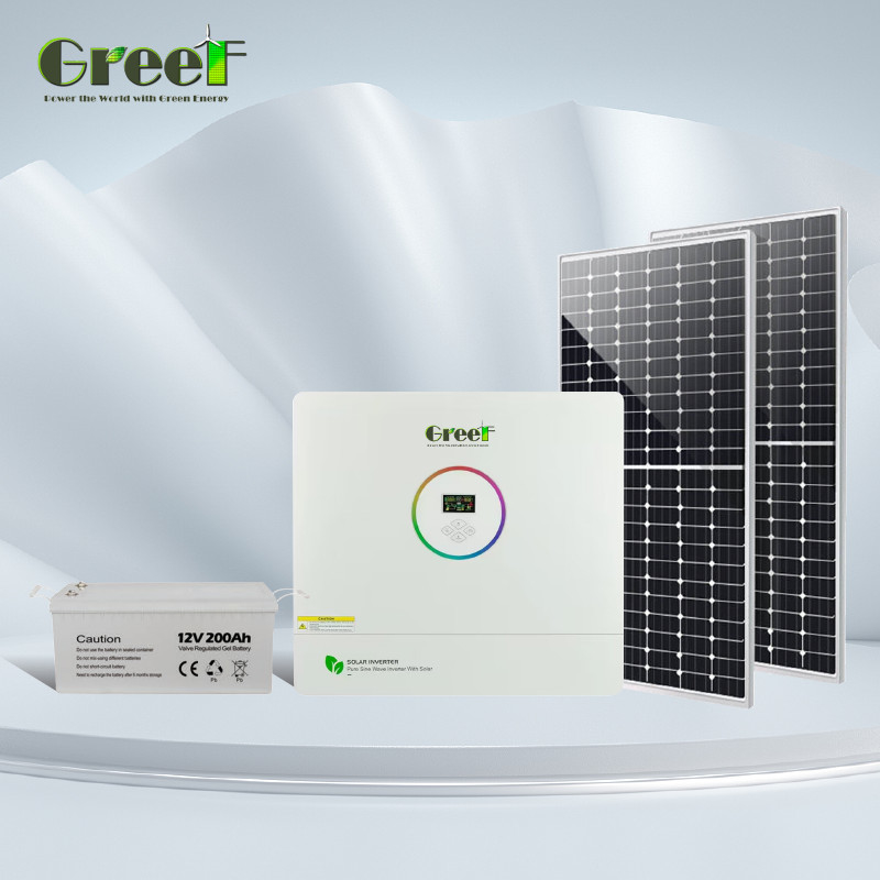 5KW 10KW سیستم انرژی خورشیدی با باتری ذخیره سازی برای استفاده خانگی