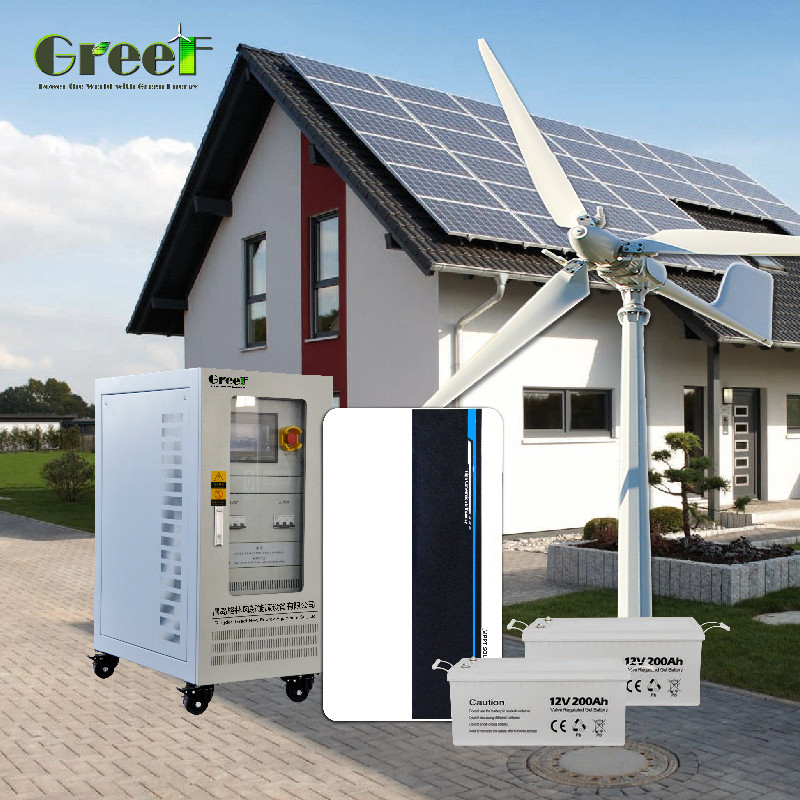 قدرت بار 5kW سیستم انرژی خورشیدی کوچک خارج از شبکه با کنترل کننده بار PWM