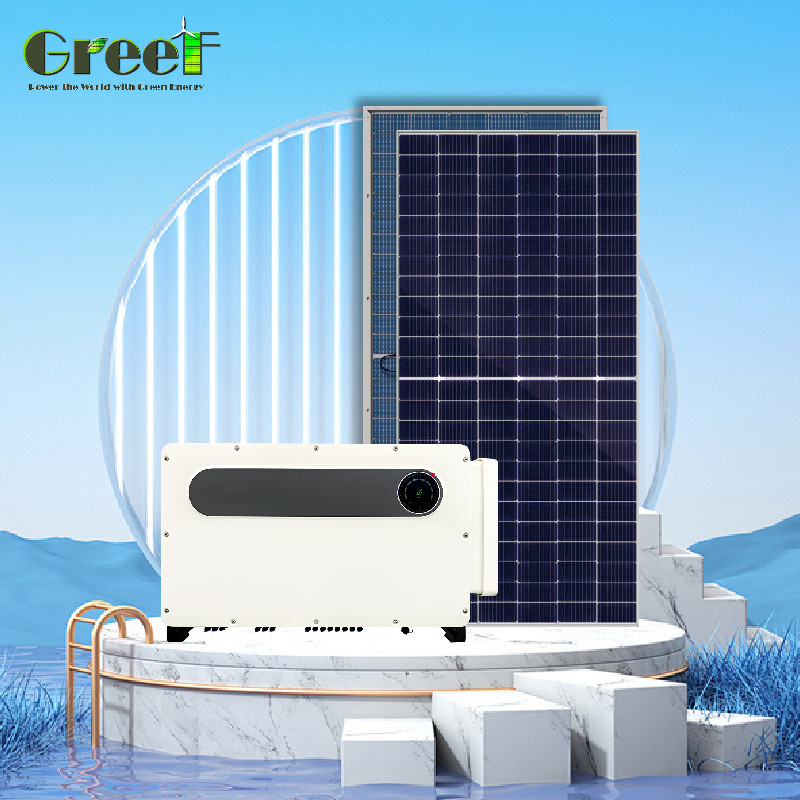 سیستم خورشیدی هوشمند شبکه 1kW-100kW ظرفیت با اندازه گیری شبکه و نظارت بر سیستم