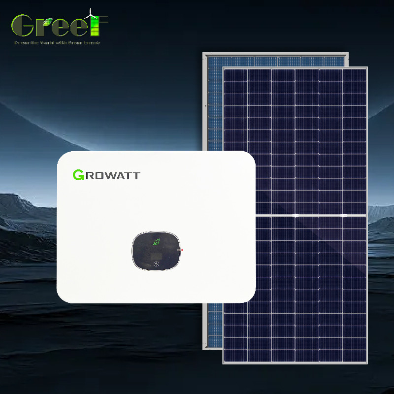 سیستم خورشیدی هوشمند شبکه 1kW-100kW ظرفیت با اندازه گیری شبکه و نظارت بر سیستم