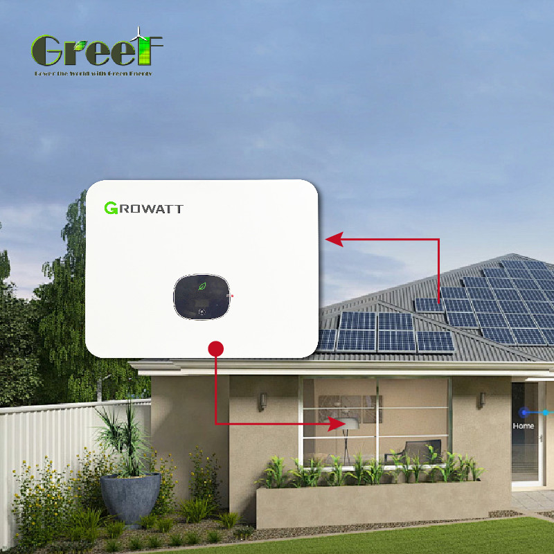 سیستم پانل خورشیدی سیلیکون تک کریستال 1kW-100kW ظرفیت با صفحه نمایش LCD و اندازه گیری شبکه
