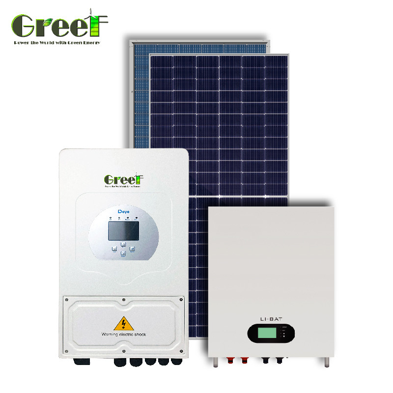 110/220V ولتاژ خروجی سیستم خورشیدی ترکیبی با اینورتر امواج سینوس خالص و صفحه نمایش LCD