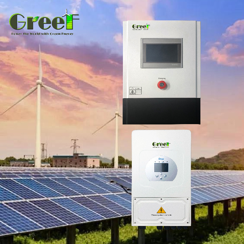 توربین بادی سری GT-PCTC 3kw 5kw 10kw بر روی کنترلگر شبکه با اینورتر برای سیستم