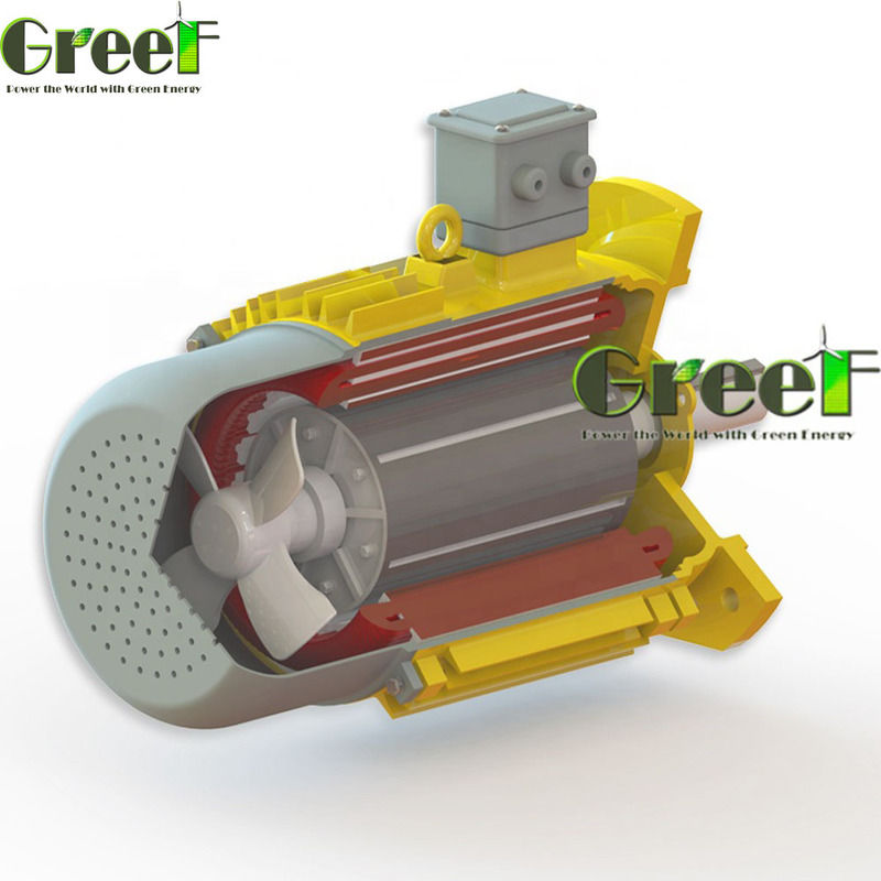 ژنراتور آهنربای دائم بلبرینگ SKF با بدنه آلومینیومی با حفاظت IP54 و سیم مسی