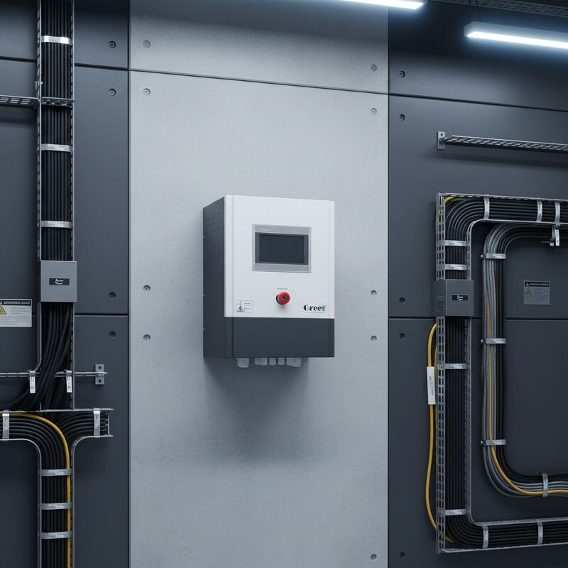 صفحه نمایش لمسی ال سی دی بر روی کنترلگر شبکه با رابط ارتباطی RS485 USB GPRS WIFI Ethernet و قدرت خروجی 1.5KW تا 100KW