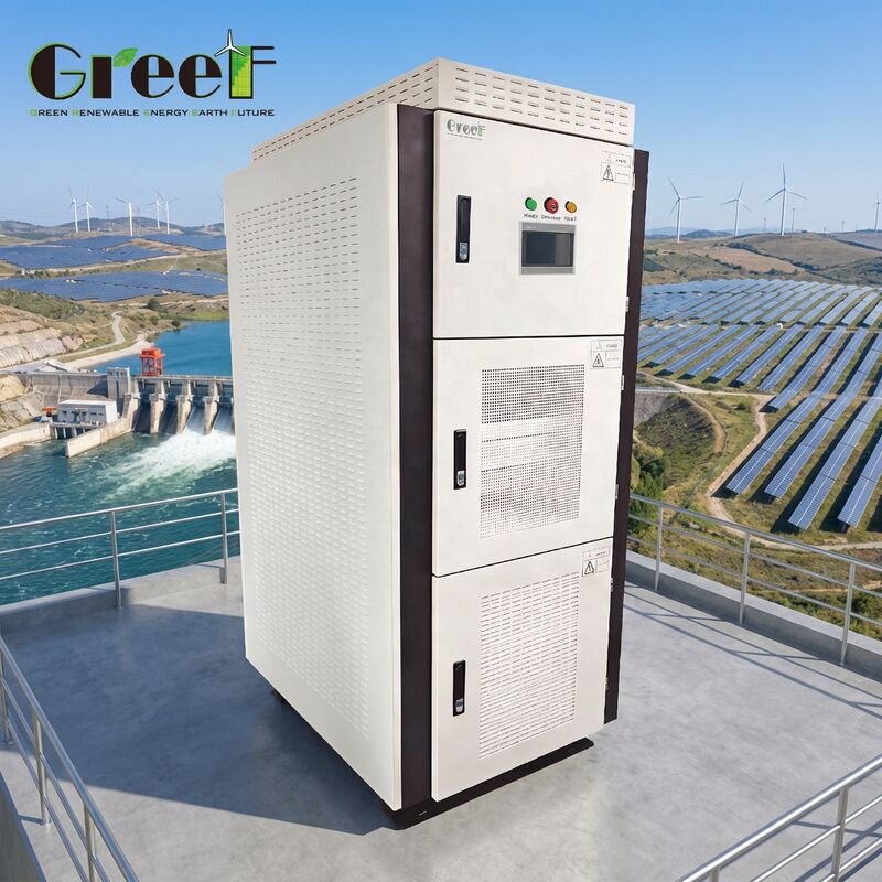 مبدل هیبریدی ژنراتور با درجه حفاظت IP20 با حداکثر راندمان 95% و نمایشگر لمسی LCD