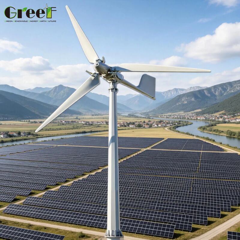 سیستم هیبریدی بادی-خورشیدی با باتری لیتیوم فسفات آهن (LiFePO4) با گواهینامه IEC با دمای کارکرد منفی ۲۵ تا ۶۰ درجه سانتیگراد