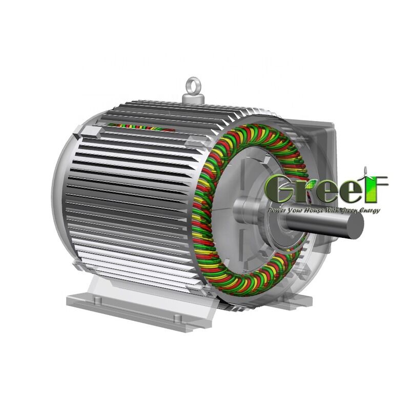 12-1140V Rated Voltage Permanent Magnet Generator in 1 Phase and 3 Phase Power Range from 500W up to 5000kW for Various Uses