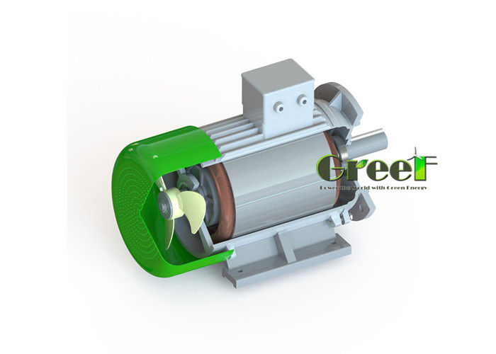 ژنراتور هم زمان 80kw 3 فاز Ac Rpm کم کارایی بالا آهنربا دائمی زمین نادر / آلترناتور کم سرعت