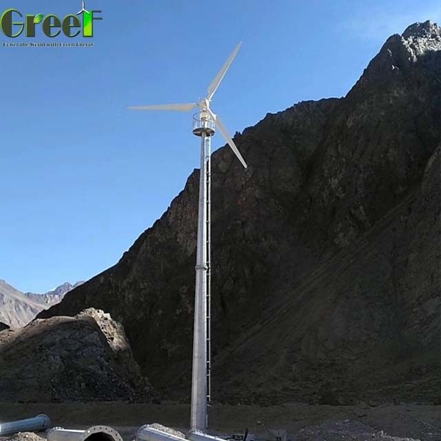 نصب و راه اندازی آسیاب بادی توربین بادی کنترل گرید Tie Pitch Generator 20kw برای خانه
