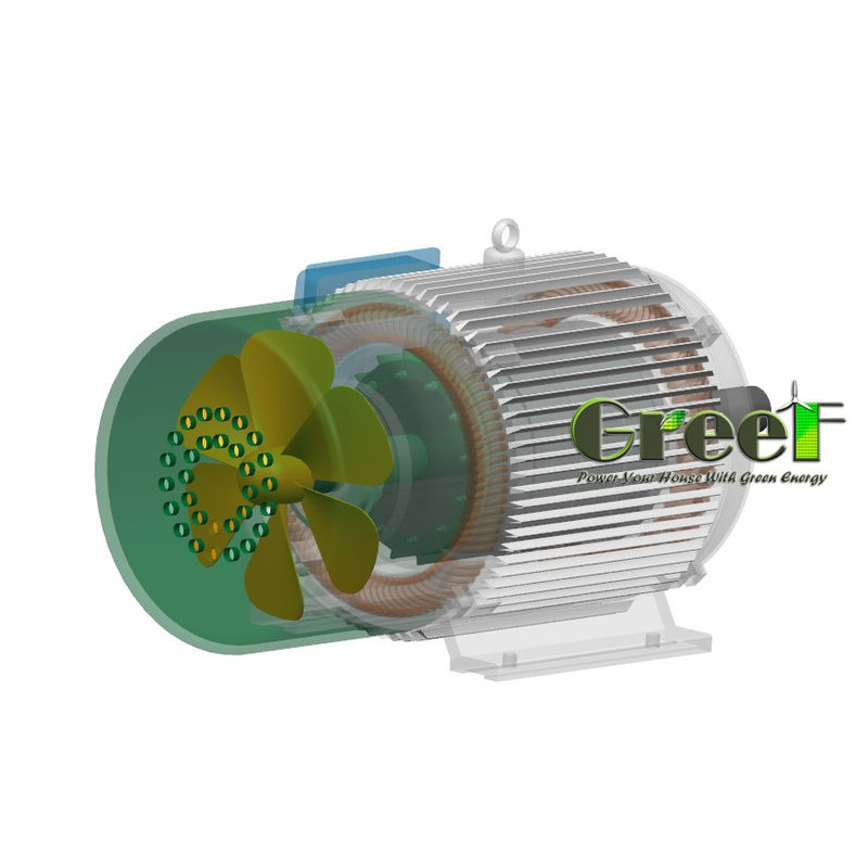 ژنراتور هم زمان 80kw 3 فاز Ac Rpm کم کارایی بالا آهنربا دائمی زمین نادر / آلترناتور کم سرعت