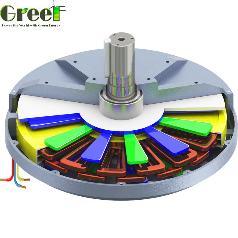 ژنراتور آهنربای دائمی بدون هسته و جریان محوری کم RPM 50W 20kW